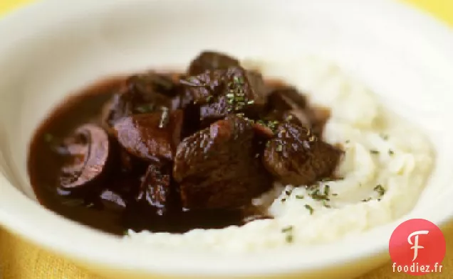 Ragoût de Boeuf Rapide avec Purée de Chou-fleur
