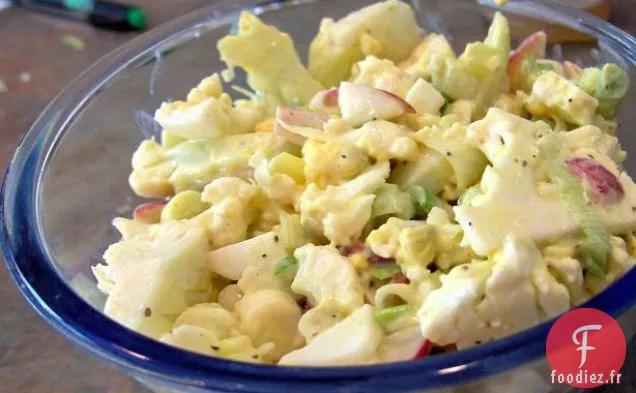 Macaroni au Fromage au Four Avec Chou-Fleur et Jambon