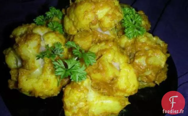 Chou-Fleur au Gingembre et au Curry