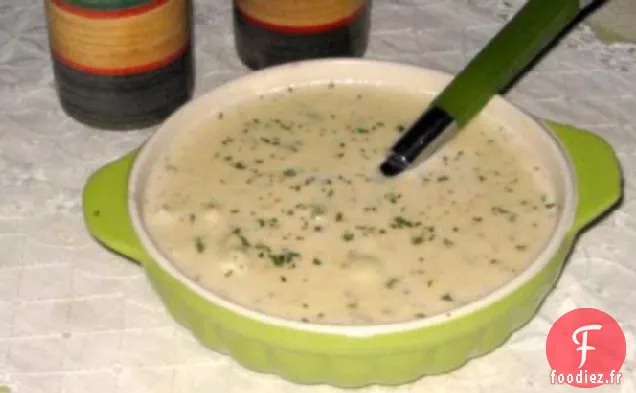 Soupe de Chou-Fleur Crémeuse au Fromage Préférée d'Adam