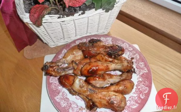 Cuisses et Cuisses de Poulet Braisées Marocaines Au Jus de Carotte, Datte