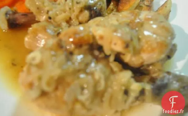 Pilon De Poulet Braisé Au Vin Blanc