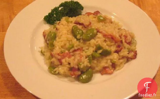 Risotto aux Fèves et au Bacon