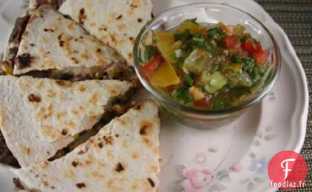 Quesadillas de Haricots Noirs Rapides et Saines