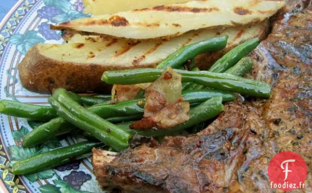 Haricots Verts Tendres à la Pancetta