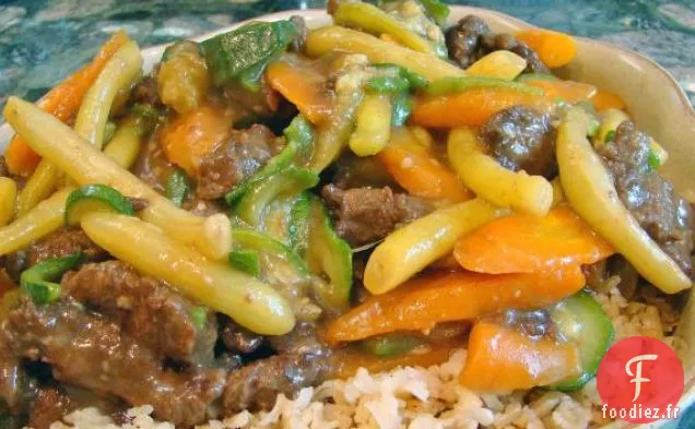 Boeuf Sauté Avec Ficelle / Haricots Verts