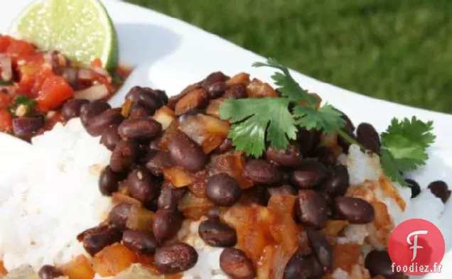 Haricots Noirs Cubains et Riz (Rapide)