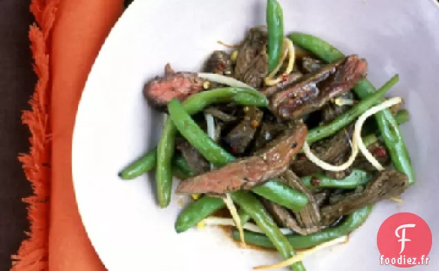 Boeuf Glacé au Soja et Haricots Verts
