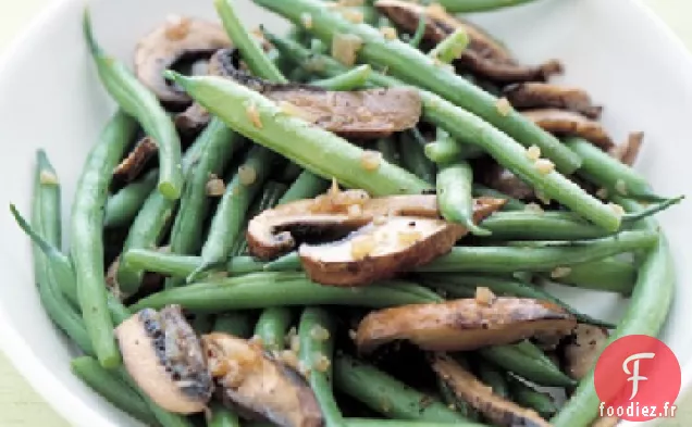 Haricots Verts et Champignons Portobello