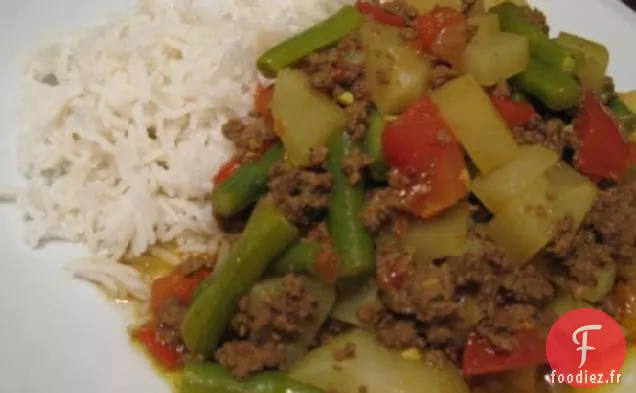 Kima Pakistanais (Hamburger au Curry)