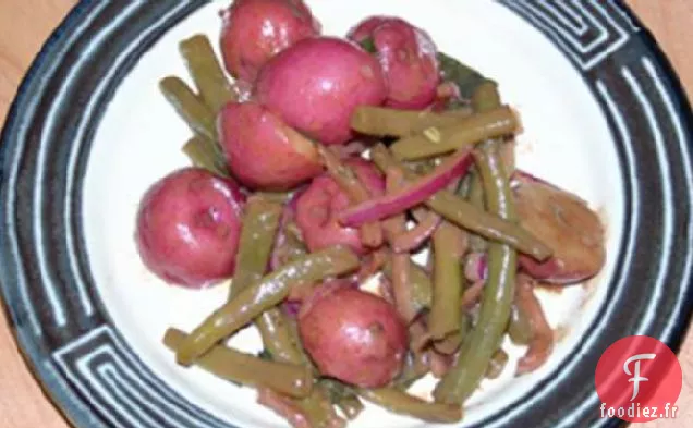 Salade de Haricots Verts et Pommes De Terre Avec Vinaigrette Balsamique