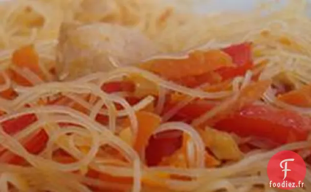 Vermicelles Rapides à La Chinoise (Nouilles de Riz)
