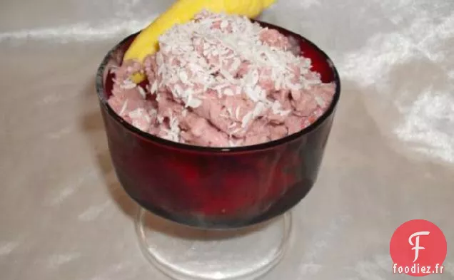 Crème Glacée Crémeuse à la Vanille, à la Noix de Coco ou à la Banane (sans produits laitiers ni Soja