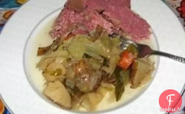 Mijoteuse Corned Beef et Chou