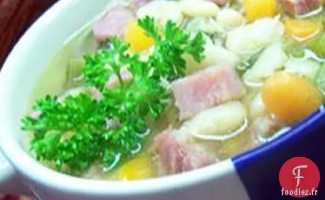 Soupe au Jambon et aux Haricots de Lima