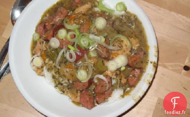 Gumbo au Poulet et aux Saucisses