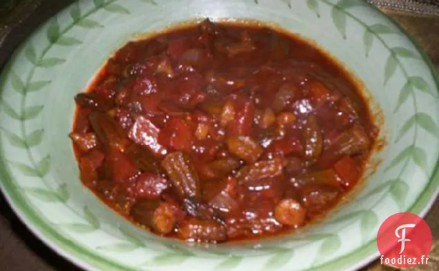 Sauté de Gombo Épicé (Style Moyen-Oriental)