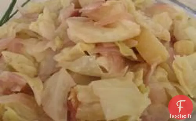 Chou Crémeux aux Pommes et au Bacon
