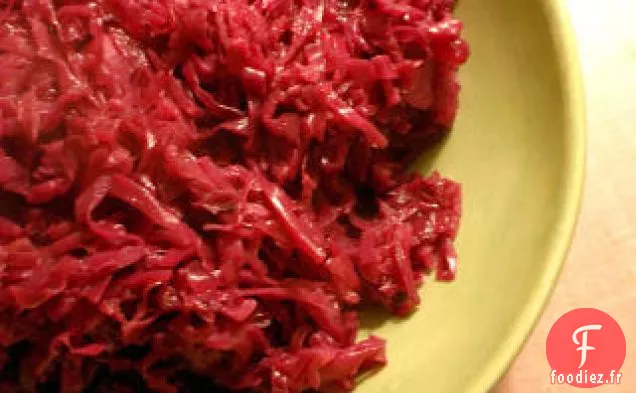 Chou Rouge Braisé Aux Pommes Et Graines De Cumin