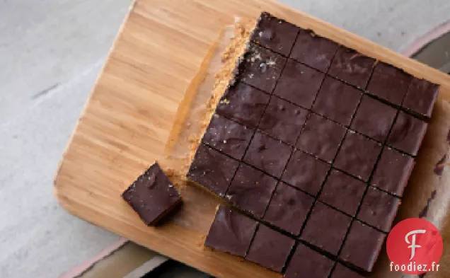 Barres Au Beurre D'Arachide Enrobées De Chocolat