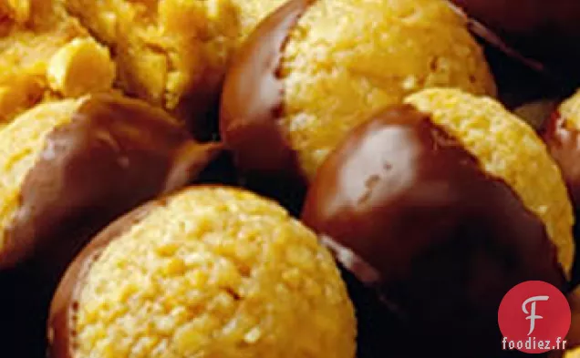 Boules de Cacahuètes au Caramel