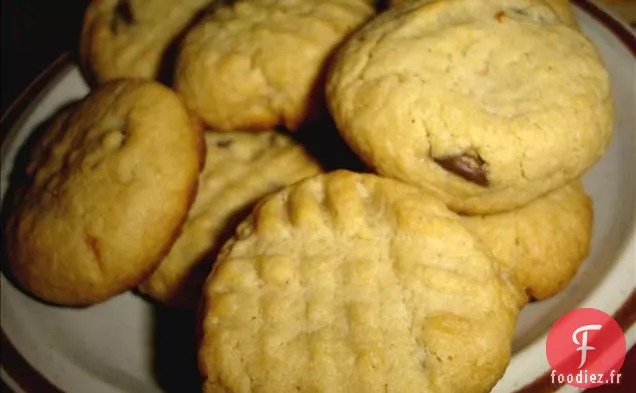 Biscuits au Beurre d'Arachide aux Pépites de Chocolat