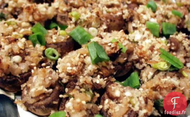 Champignons Farcis Panko - Style Asiatique