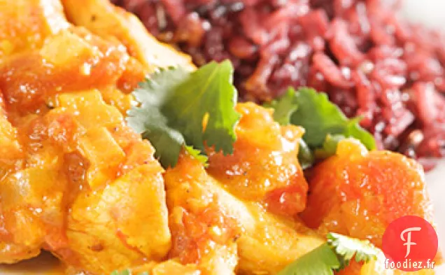 Colombo de Poulet au Riz au Jasmin Violet