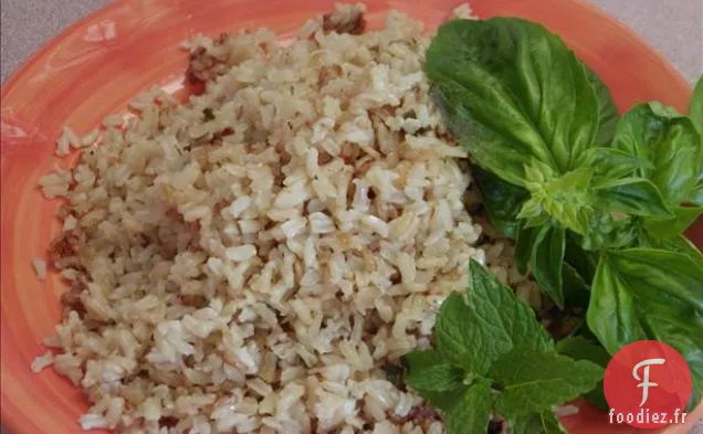 Riz Basmati Au Basilic et à la Menthe
