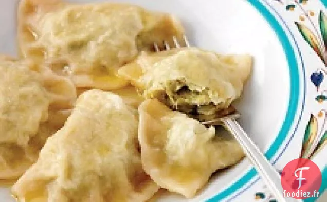 Pierogi Fourré Au Chou Et Beurre Clarifié