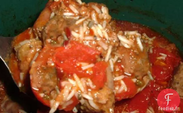 Dîner à la Saucisse Italienne à la Mijoteuse