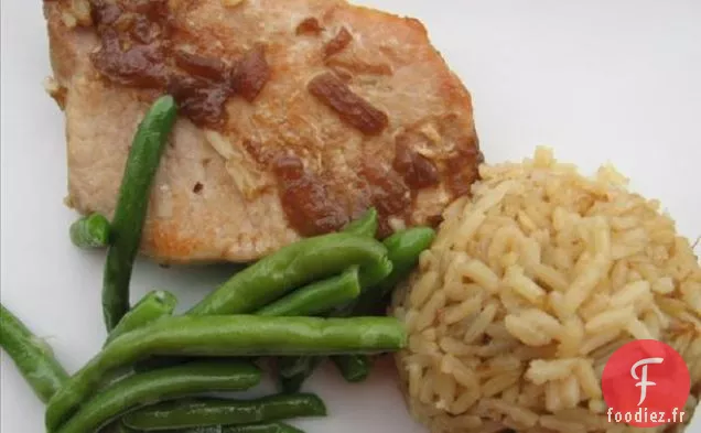 Côtelettes de Porc et Riz