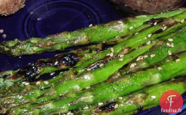 Asperges Grillées Enflammées