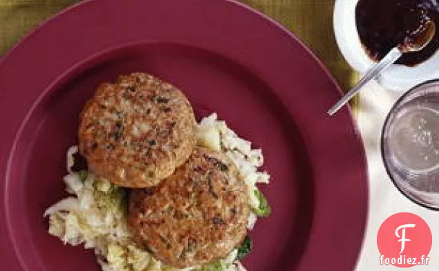 Galettes De Poulet Moo Shu Au Chou Napa Poêlé