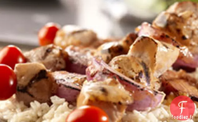 Brochettes de Porc à l'Ail