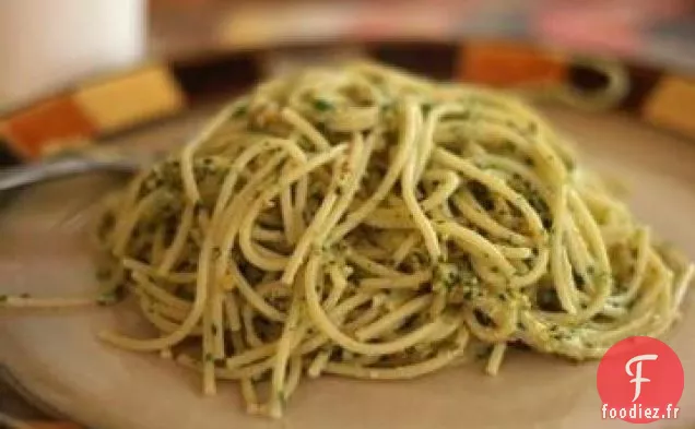 Spaghetti au Pesto Basilic-Pistache