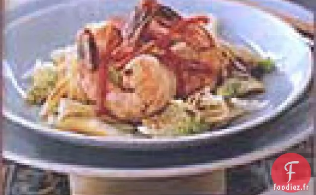 Crevettes Sautées au Chou Napa