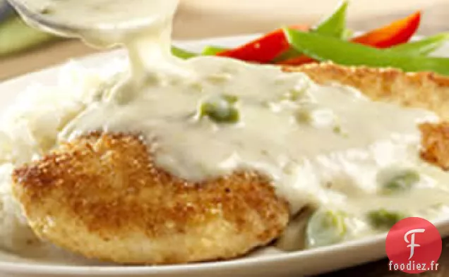 Poulet Croustillant à la Sauce aux Asperges