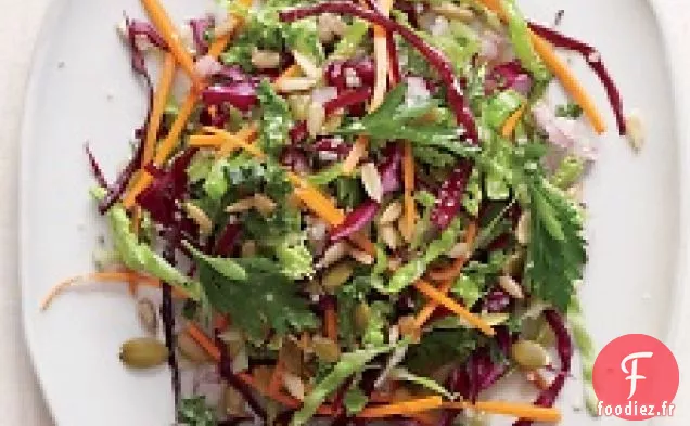 Chou Frisé Avec Chou Rouge Et Carottes