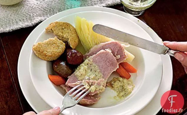 Bacon Irlandais et Chou à la Sauce Moutarde