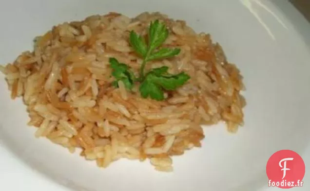 Riz Cuit à la Vapeur Épicé Au Cumin et au Jus de Citron Vert