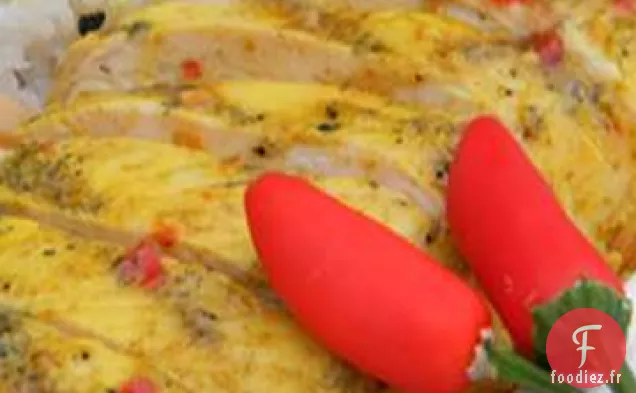 Poulet Grillé Thaïlandais avec Trempette au Chili