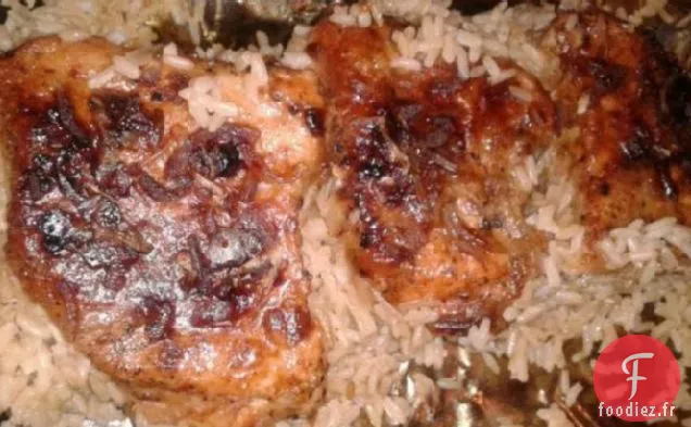 Côtelette de Porc - Casserole de Riz