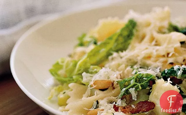 Farfalle au Chou de Savoie, Pancetta et Mozzarella