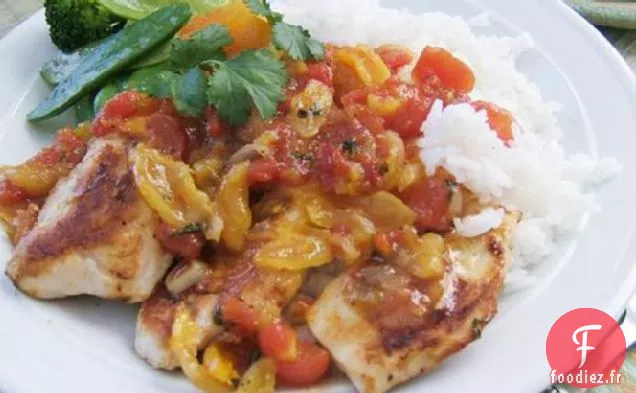 Poulet À La Salsa Aux Abricots