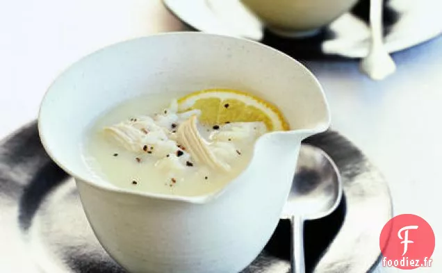 Avgolemono (Soupe Grecque au Citron Et Aux Œufs)