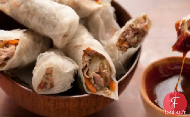 Rouleaux de Printemps Frits au Confit de Canard