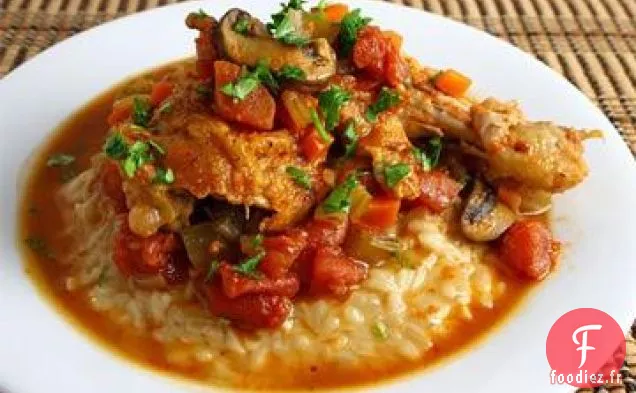Cocotte Cacciatore au Poulet et au Riz