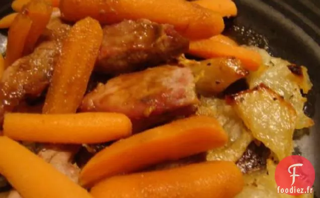 Filet De Porc Avec Croûte De Pommes De Terre