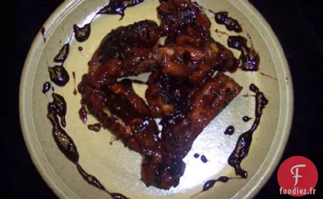 Ailes de poulet à l'ail au Coke